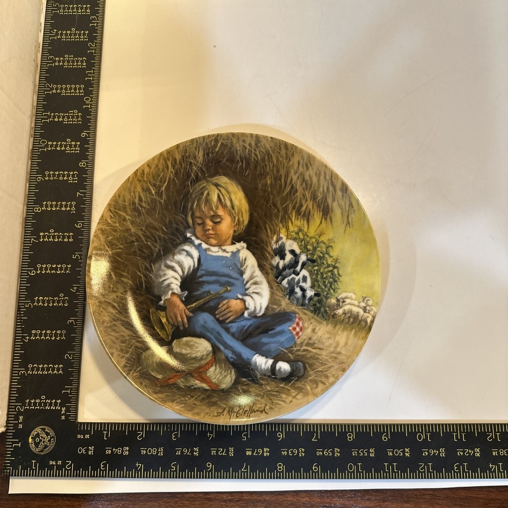 Bradex "Little Boy Blue" Plate by John McClelland from the Mother Goose Series